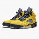 PK Sneakers Air Jordan 5 Retro Michigan 2019 AmarilloCollege Navy Amarillo/College Navy-Amarillo CQ9541-704