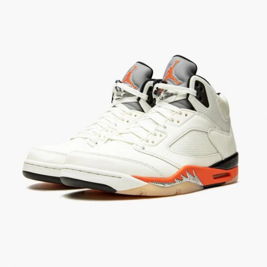 PK Sneakers Air Jordan 5 Retro Shattered Backboard Sail Orange/Black DC1060-100