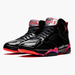 PK Sneakers Air Jordan 7 Retro Black Patent Black/Anthracite Smoke Grey Br 313358-006