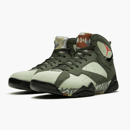 PK Sneakers Air Jordan 7 Retro Patta Icicle Icicle/Sequoia-River Rock-Light Crimson AT3375-100