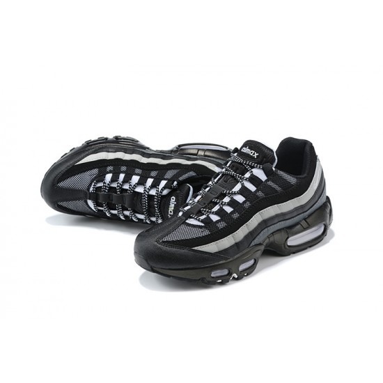 PK Sneakers Air Max 95 TT Black White and Grey Shoes 