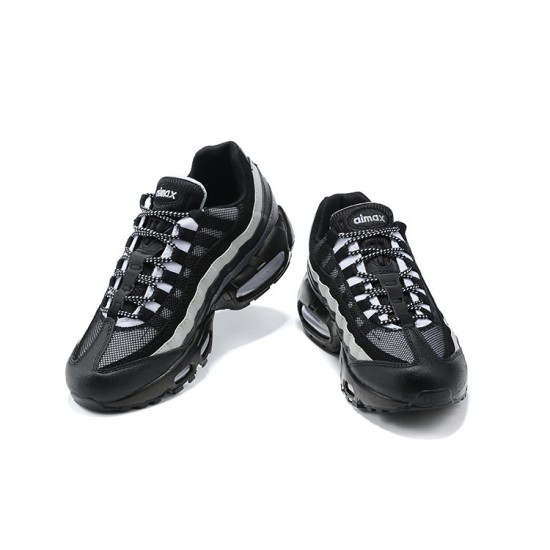 PK Sneakers Air Max 95 TT Black White and Grey Shoes 