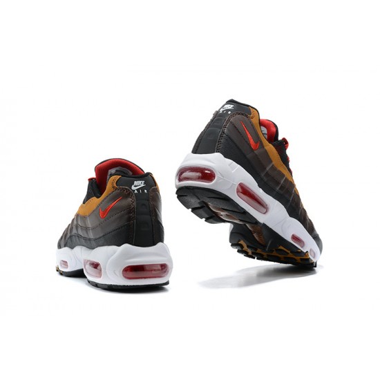 PK Sneakers Air Max 95 TT Grey Red and Brown Shoes 