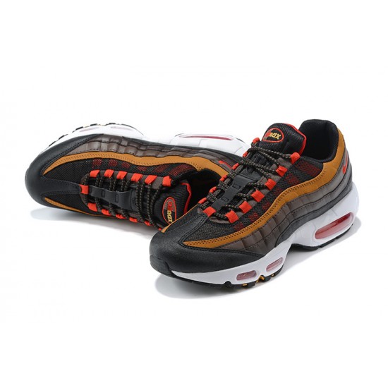 PK Sneakers Air Max 95 TT Grey Red and Brown Shoes 