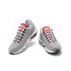 PK Sneakers Air Max 95 TT Grey White and Red Shoes 