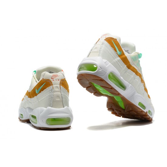 PK Sneakers Air Max 95 TT CZ0154-100 White  Green Brown Shoes