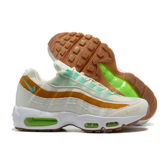 PK Sneakers Air Max 95 TT CZ0154-100 White  Green Brown Shoes