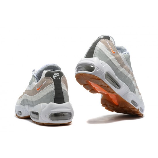 PK Sneakers Air Max 95 TT DM0011-100 White Grey and Orange Shoes