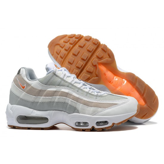 PK Sneakers Air Max 95 TT DM0011-100 White Grey and Orange Shoes