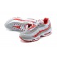 PK Sneakers Air Max 95 TT White Red and Grey Shoes