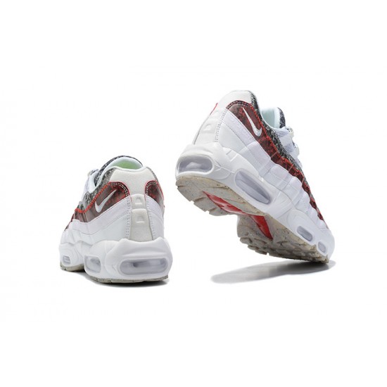 PK Sneakers Air Max 95 TT White and Red Shoes