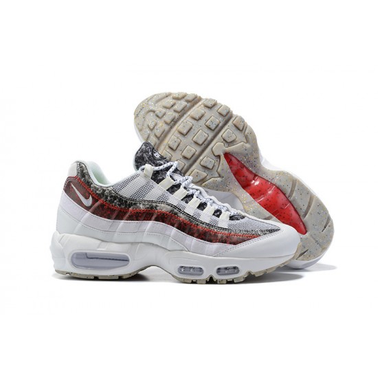 PK Sneakers Air Max 95 TT White and Red Shoes