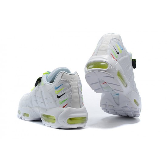 PK Sneakers Air Max 95 TT CV9030-100 Worldwide White Yellow Shoes