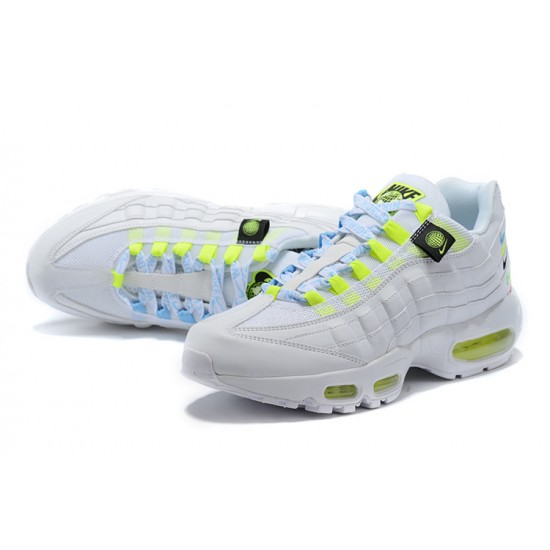 PK Sneakers Air Max 95 TT CV9030-100 Worldwide White Yellow Shoes