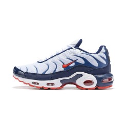 PK Sneakers Air Max Plus Tn QS White Blue and Red Shoes