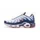 PK Sneakers Air Max Plus Tn QS White Blue and Red Shoes