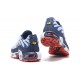 PK Sneakers Air Max Plus Tn QS White Blue and Red Shoes