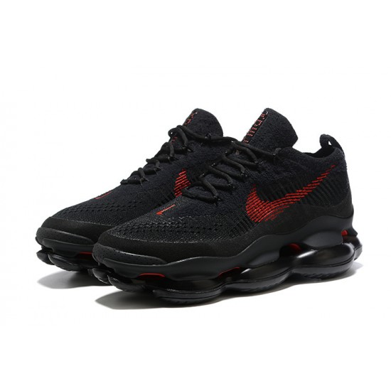 PK Sneakers Air Max Scorpion Black and Red Shoes 