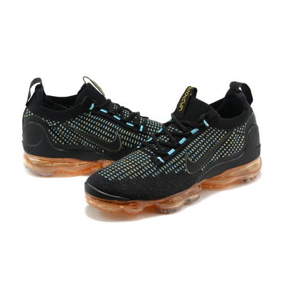 PK Sneakers Air VaporMax 2021 Flyknit Black Orange Shoes