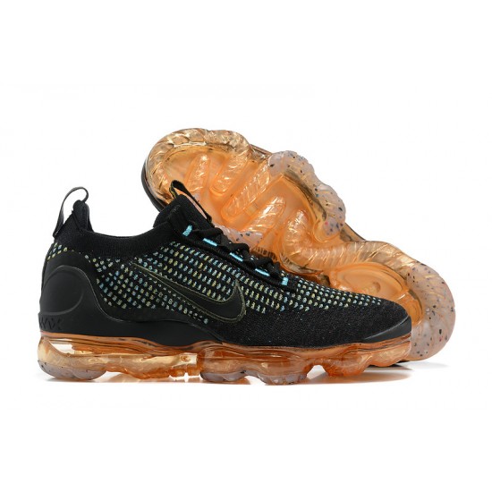 PK Sneakers Air VaporMax 2021 Flyknit Black Orange Shoes