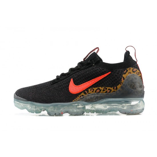 PK Sneakers Air VaporMax 2021 Flyknit Black Red Shoes