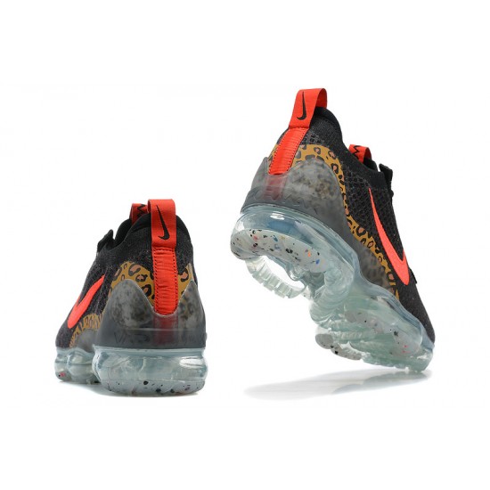 PK Sneakers Air VaporMax 2021 Flyknit Black Red Shoes