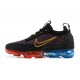 PK Sneakers Air VaporMax 2021 Flyknit Black Red and Blue Shoes