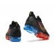 PK Sneakers Air VaporMax 2021 Flyknit Black Red and Blue Shoes