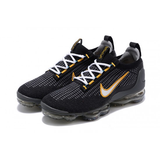 PK Sneakers Air VaporMax 2021 Flyknit DH4086-001 Black Yellow Shoes