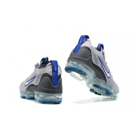 PK Sneakers Air VaporMax 2021 Flyknit Grey Blue Shoes