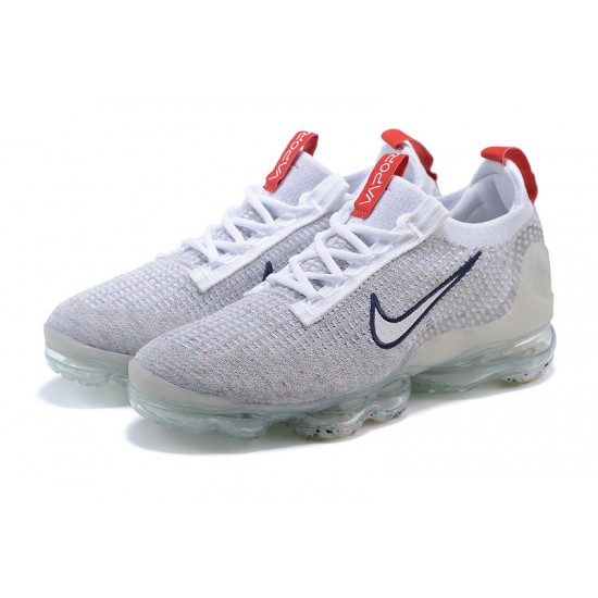 PK Sneakers Air VaporMax 2021 Flyknit DB1550-003 Grey Red Shoes