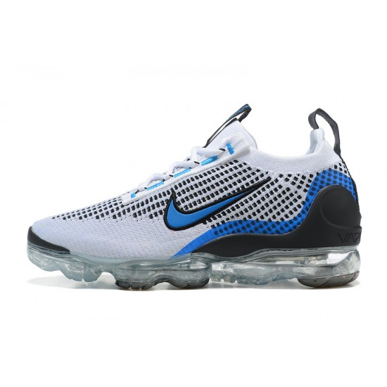 PK Sneakers Air VaporMax 2021 Flyknit DM0025-001 White Blue Shoes