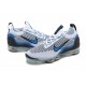 PK Sneakers Air VaporMax 2021 Flyknit DM0025-001 White Blue Shoes