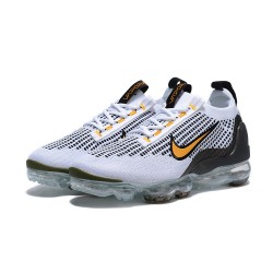 PK Sneakers Air VaporMax 2021 Flyknit White Yellow and Black Shoes