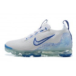 PK Sneakers Air VaporMax 2021 Flyknit White and Blue Shoes