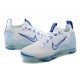 PK Sneakers Air VaporMax 2021 Flyknit White and Blue Shoes