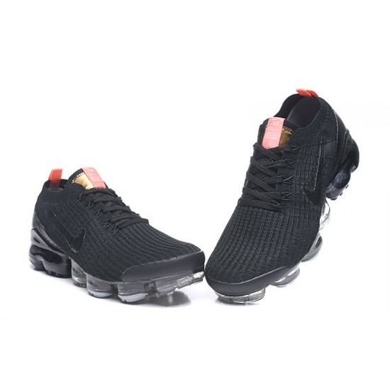 PK Sneakers Air VaporMax Flyknit 3 Black Orange Shoes