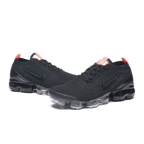 PK Sneakers Air VaporMax Flyknit 3 Black Orange Shoes