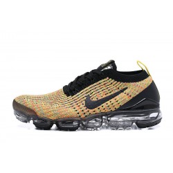 PK Sneakers Air VaporMax Flyknit 3 AJ6900-006 Black Yellow Shoes