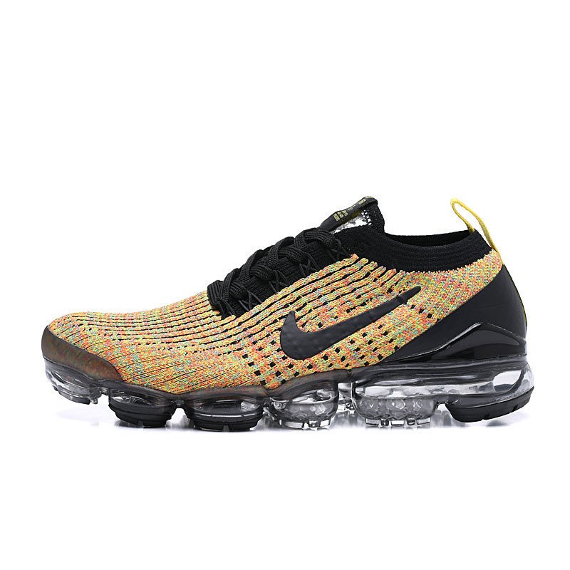 PK Sneakers Air VaporMax Flyknit 3 AJ6900-006 Black Yellow Shoes