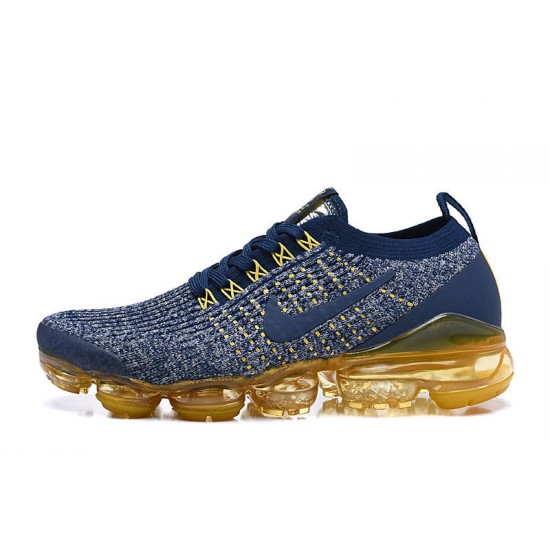 PK Sneakers Air VaporMax Flyknit 3 AJ6900-444 Blue Yellow Shoes