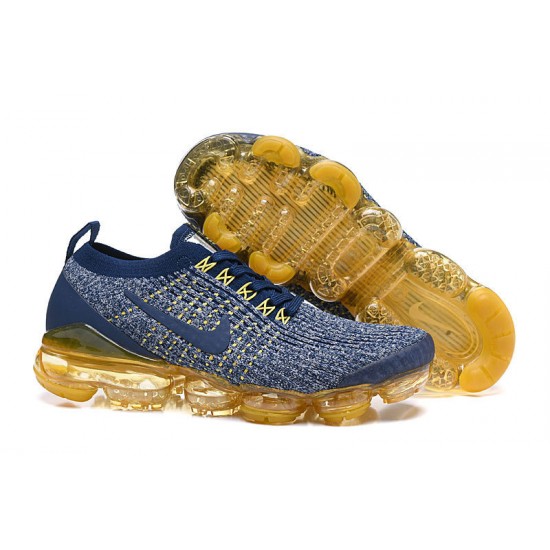 PK Sneakers Air VaporMax Flyknit 3 AJ6900-444 Blue Yellow Shoes