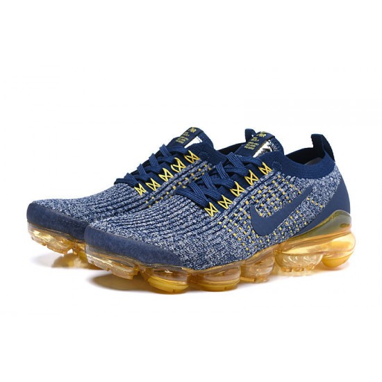 PK Sneakers Air VaporMax Flyknit 3 AJ6900-444 Blue Yellow Shoes