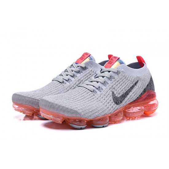 PK Sneakers Air VaporMax Flyknit 3 AJ6900-600 Grey Red Shoes