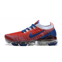 PK Sneakers Air VaporMax Flyknit 3 CW5585-100 Red Blue Shoes