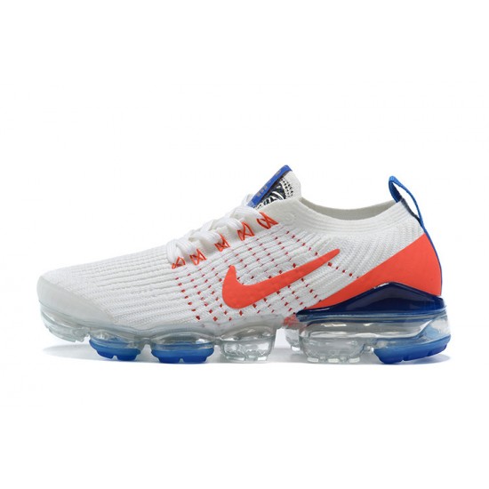 PK Sneakers Air VaporMax Flyknit 3 CZ7994-100 White Blue Shoes