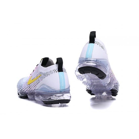 PK Sneakers Air VaporMax Flyknit 3 AJ6900-103 White Yellow Shoes