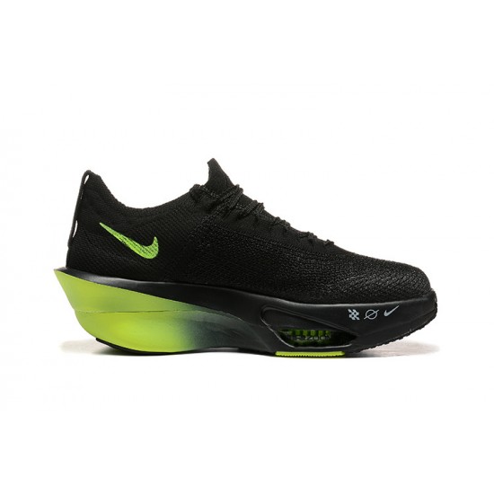 PK Sneakers Air Zoom Alphafly NEXT 3 Black and Green Shoes 