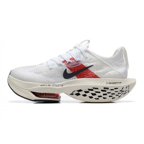 PK Sneakers Air Zoom Alphafly Next 2 White and Red Shoes 