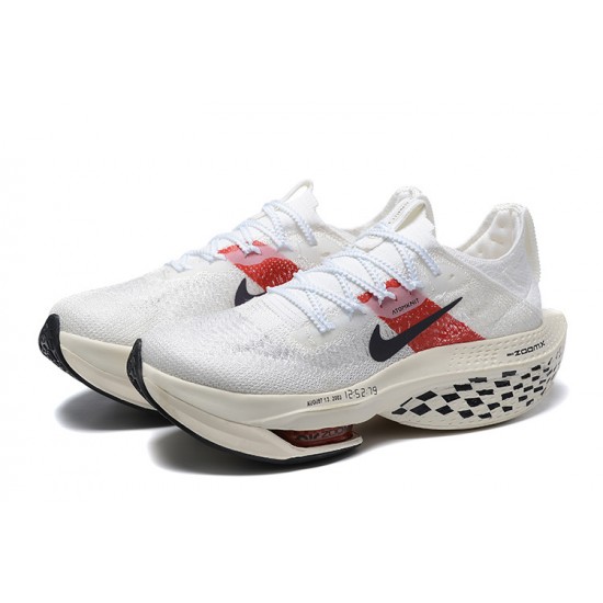 PK Sneakers Air Zoom Alphafly Next 2 White and Red Shoes 